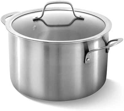 Calphalon Brushed 3-Ply Stainless Steel Cookware Set w/Turbo Heat Tech