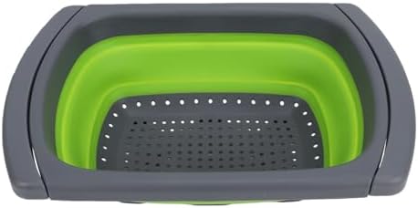 RiToEasysports Collapsible Colander, Plastic Silicone Over The Sink