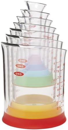 OXO Good Grips 7-Piece Nesting Measuring Beaker Set - Multicolored