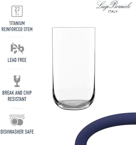 Luigi Bormioli Sublime Highball Glasses, 20 Oz - Clear, Set of 4