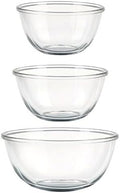 Glass Mixing Bowls Set of 3 (1.6, 2.8, 4.7QT)