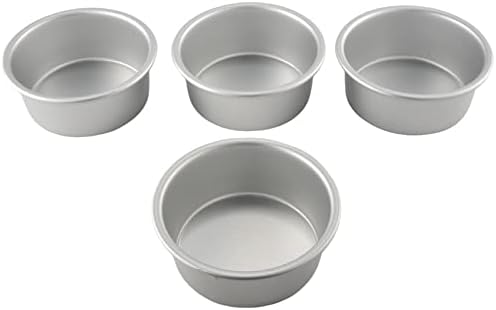 4 Inch Small Cake Pan Set of 4, Baking Round Cake Pans Tins Bakeware