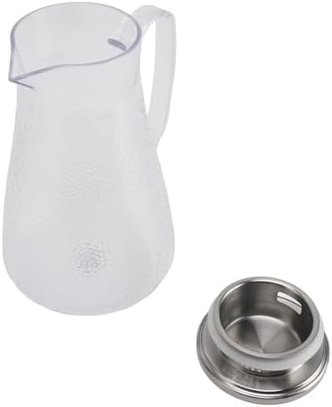 Qiilu Durable Glass Water Pitcher with Lid for Fridge – 1500ml Acrylic