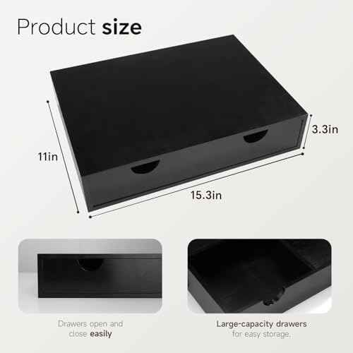 Wooden Coffee Pod Drawer, Compatible with K-Cup and Nespresso Vertuo Pods