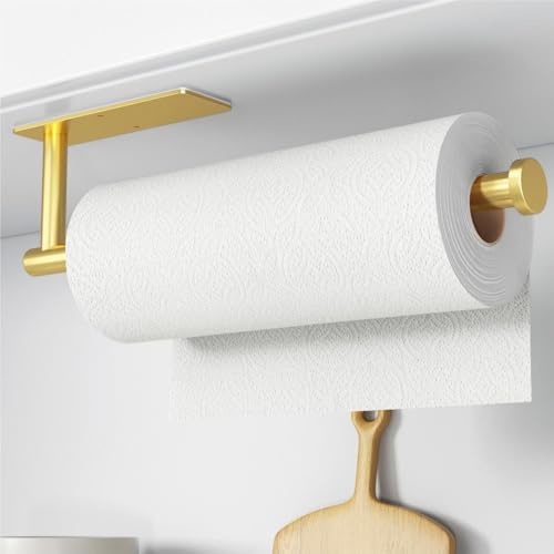 White Self-Adhesive Paper Towel Holder