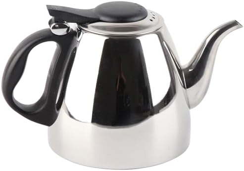 1.5L Enamel Tea Pot, Stainless Steel
