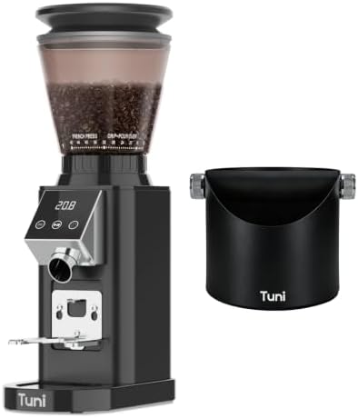 Tuni G1 Conical Burr Coffee Grinder, Black