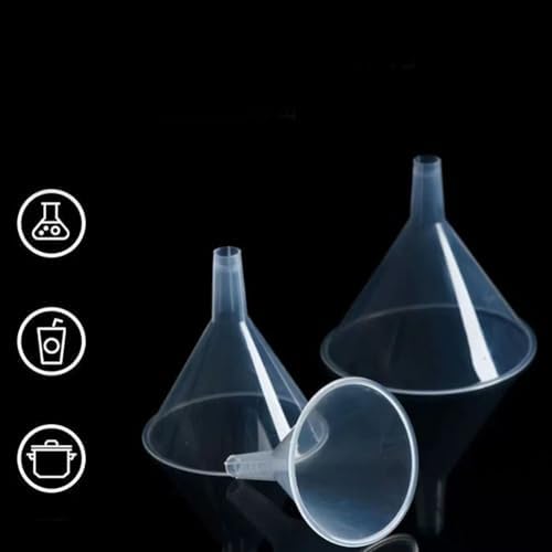 14Pcs 7 Styles Plastic Funnel Set Small Clear Kitchen Funnels with