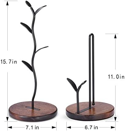 Paper Towel Holder and Mug Tree Set, Paper Roll Holder and Coffee Mug