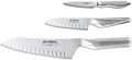 Global Stainless Steel 3-Piece Knife Set