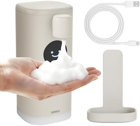 Automatic Foaming Soap Dispenser, Touchless Soap Dispenser with LED