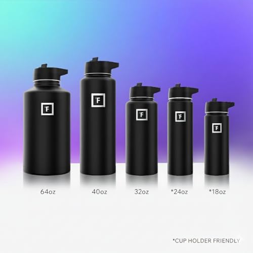 IRON °FLASK 32 oz Wide Mouth Water Bottle with Straw