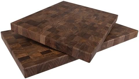 End Grain Walnut Chopping Block, 22x13 inch, Made in USA