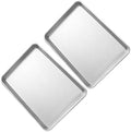 2pcs Rectangular Cake Baking Sheet Pan Aluminum Alloy Non-stick