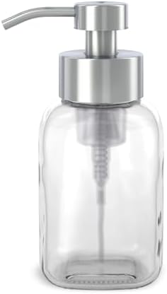 Grove Co. Glass Foaming Hand Soap Dispenser with Stainless Steel Pump