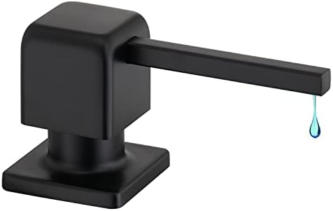 CREA Soap Dispenser for Kitchen Sink, Kitchen Soap Dispenser Black