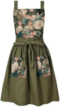 Aprons for Women with Pockets, Vintage Pinafore Apron for Kitchen