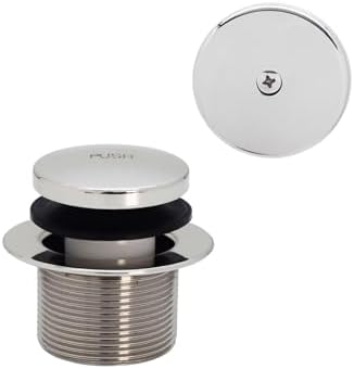 Westbrass D93-26 1-1/2" Coarse Thread Tip-Toe Bathtub Drain Plug Trim