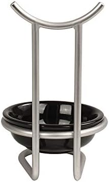 Spectrum Euro Spoon Rest with Ceramic Dish Upright Cooking Utensil