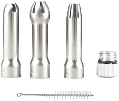 Generic Stainless Steel Cream Dispenser Replacement Nozzle Set