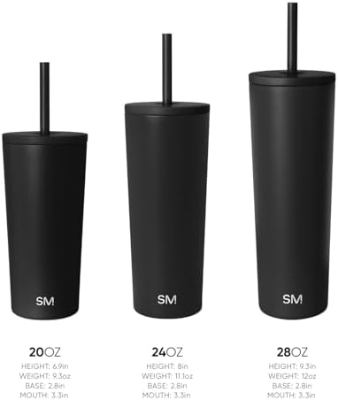 Simple Modern Iced Coffee Tumbler, Insulated | 24oz | Tortoise