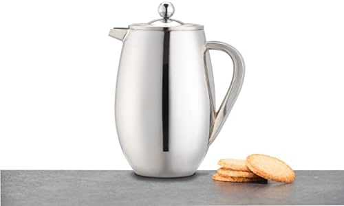 La Cafetière Stainless Steel Cafetière, 8 Cup, Silver