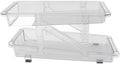 HERCHR Stack Can Dispensers, Rolling Soda Can Organizer 2 Layer Clear