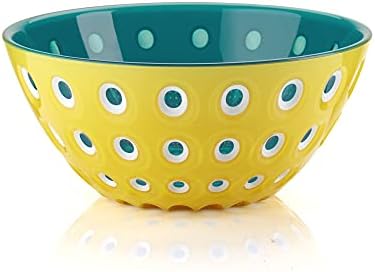 Guzzini - Le Murrine, Bowl M - 279420225, Yellow/White/Aquamarine