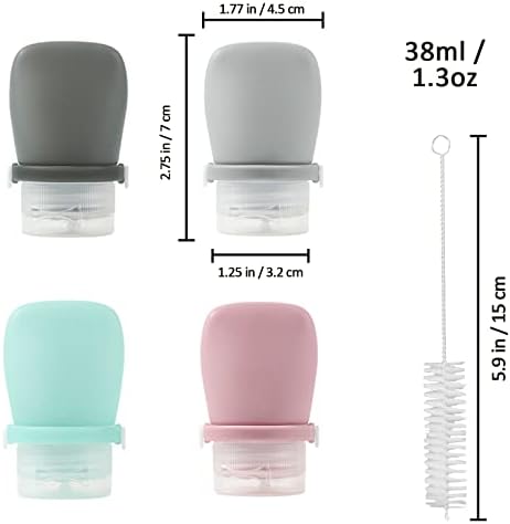 4Pcs Squeeze Salad Dressing Bottles, Leakproof Mini Sauce Condiment
