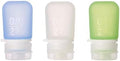 humangear GoToob 3-Pack, Mini (0.9 fl oz), Clear/Green/Blue