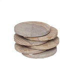 GoCraft Set of 6 Absorbent Sandstone Coasters – Natural Yellow Round