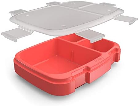 Bentgo Fresh Tray with Cover, Reusable 4-Compartment Meal Prep