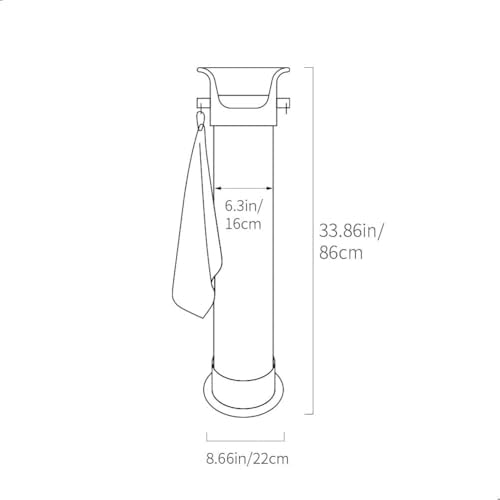 watchget Commercial Espresso Knock Box - Floor Standing Coffee Ground