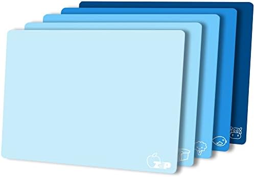 ZVP Flexible Plastic Cutting Board Set of 5 Gradient Color, Colorful