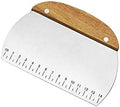 Dough Scraper, Stainless Steel Dough Pastry Scraper Cutter Chopper