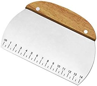 Dough Scraper, Stainless Steel Dough Pastry Scraper Cutter Chopper