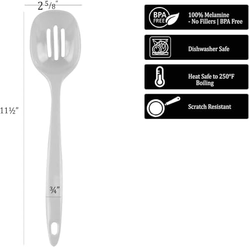 Reston Lloyd Melamine Slotted Spoon Kitchen Utensil, Premium Quality