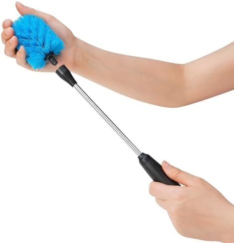 MOSOLAN Stainless Steel Bottle Brush with Replaceable Head, 15 in