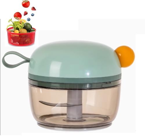 Manual Food Chopper, Portable,Hand Pull String Garlic Mincer Onion