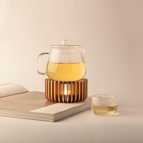 Teapot Warmer, Metal Teapot Heater - Modern Design with Tealight