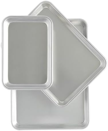 3-Piece Aluminum Sheet Pan Set, Jelly Roll, Quarter Sheet & Eighth