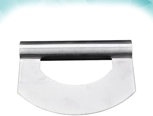 Stainless Steel Pizza Cutter Dough Scraper for Baking and Bread Dough