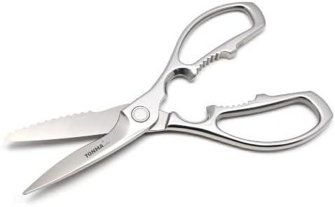 TONMA Kitchen Shears, Made in Japan, Heavy-Duty Stainless Steel, TK-30