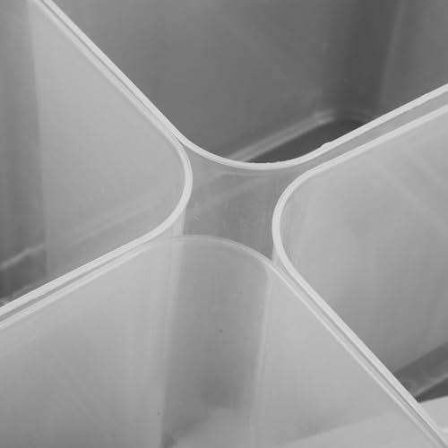 Xmas 8l Divided Plastic Storage Container with Handle for Fruit Nuts