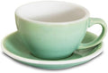 Loveramics Coffee Cup Ceramic, 10 oz Latte Art Cup with Saucer for