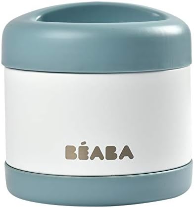 Beaba Stainless Steel Insulated Food Jar 16 oz, Kids Thermos, Lunch