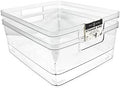 Isaac Jacobs 2-Pack Large Clear Storage Bins