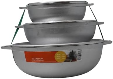 3-Piece Cast Aluminum Caldero Set, 1.5/2.5/5.2 QT