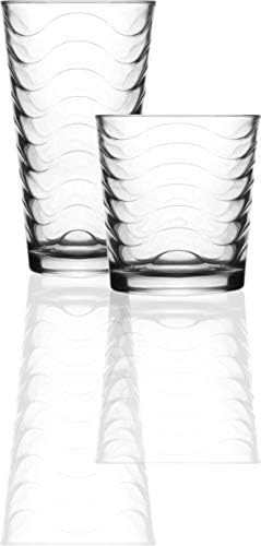 Circleware 12-Piece Set of Highball Tumbler Drinking Glasses and
