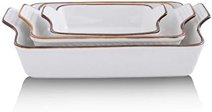 KOOV Ceramic Baking Dish Set, 9 x 13 Inches, 3-Piece